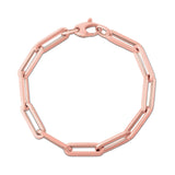 Pulsera con clip de papel y eslabones grandes