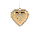 Puff Heart Locket
