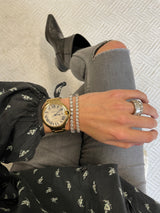 Pulsera de tenis festoneada