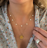 Diamond Trio Station Necklace
