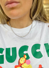 16" Graduated Three Prong Tennis Necklace