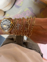 Textured Oval Link Bracelet