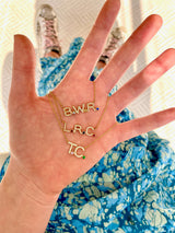 Birthstone Initial Necklace