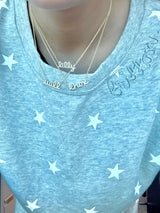Diamond Script Name Necklace