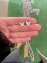Petite Diamond Butterfly Studs