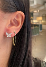 Petite Diamond Butterfly Studs
