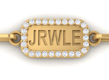 Diamond ID Tag Bracelet