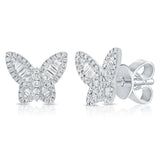 Petite Diamond Butterfly Studs