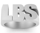 Gold Initial Signet Ring