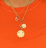 Mixed Link Lariat Chain with Toggle