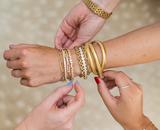 Brazalete flexible con diamantes de talla esmeralda