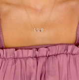 Birthstone Initial Necklace
