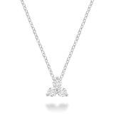 Single Trio Station Diamond Necklace