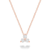 Single Trio Station Diamond Necklace