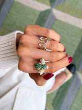 Squiggle Diamond Ring
