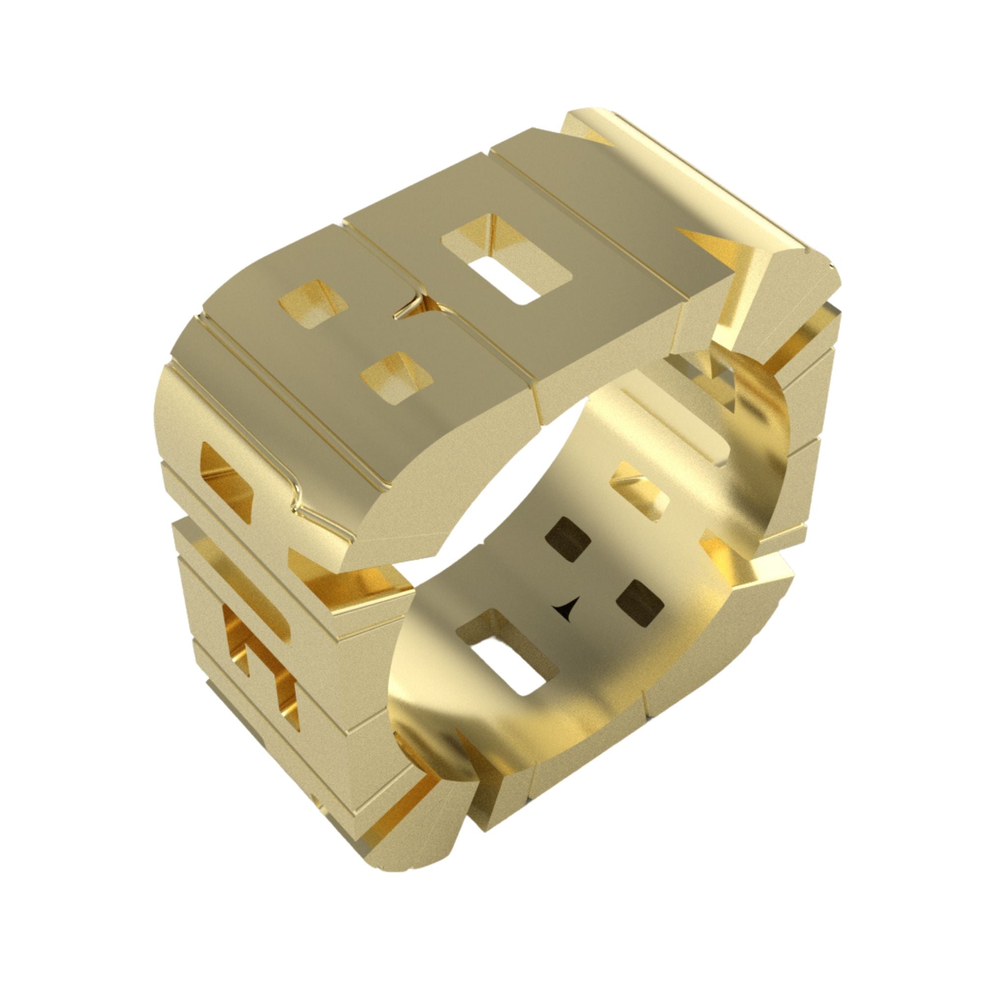 Block Pinky Ring – Milliard Diamond Concierge