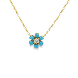 Turquoise Flower Necklace