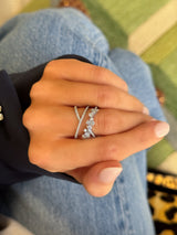 Cluster Diamond Overlay Ring