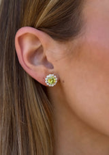 Peridot Studs