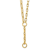 Duo Chain Lariat Necklace