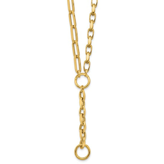 Duo Chain Lariat Necklace