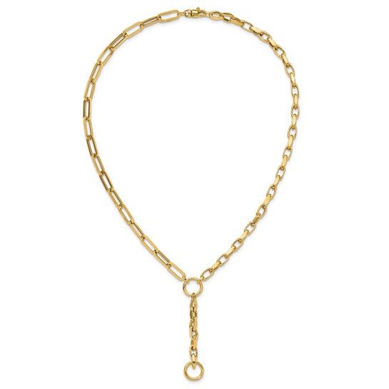 Duo Chain Lariat Necklace