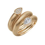 Coil Wrap Bezel Ring
