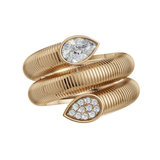 Coil Wrap Bezel Ring