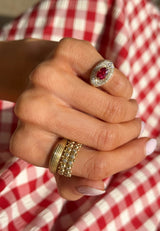 Sunken Signet Pinky Ring