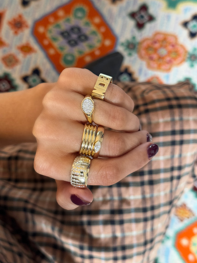 Block Bonheur "Happiness" Pinky Ring - VAULT SALE