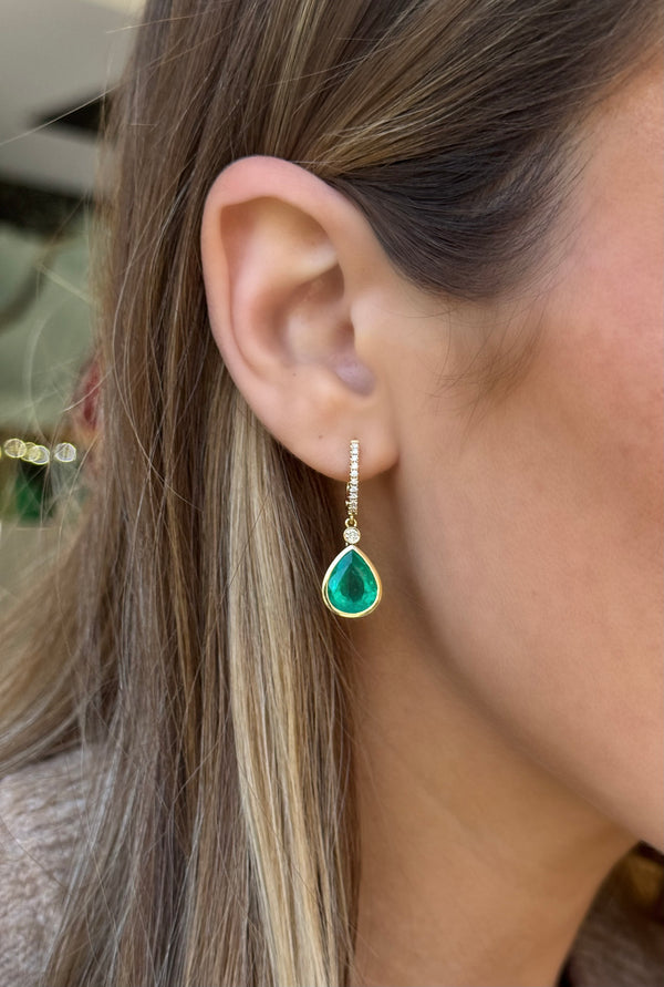 Emerald Drop Earrings