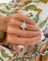 5.05ctw 3 Stone Oval Engagement Ring