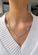 Offset Pavé Donut Chain