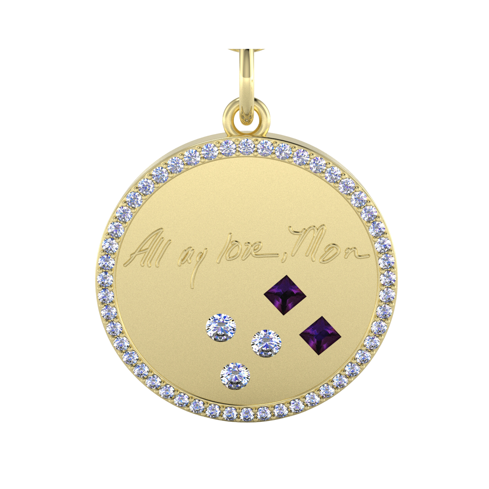 Handwrite Diamond Handwriting Pendant – Milliard Diamond Concierge