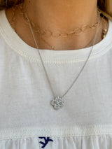 Large Diamond Clover Necklace