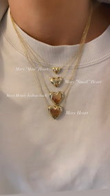 Mary "Mini" Heart Necklace