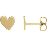Asymmetrical Heart Studs