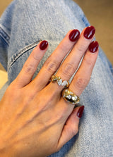 Domed Multi-Shape Diamond Ring