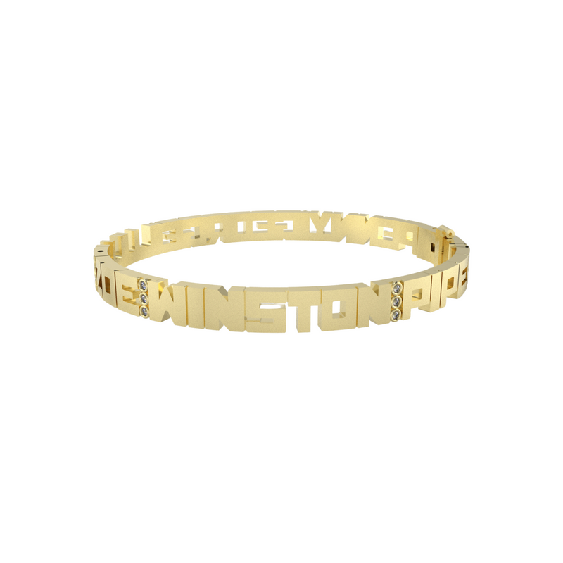 Block Name and Diamond Bangle