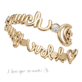 Bubble Handwriting Cuff