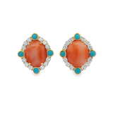 Cabochon Gemstone Earrings