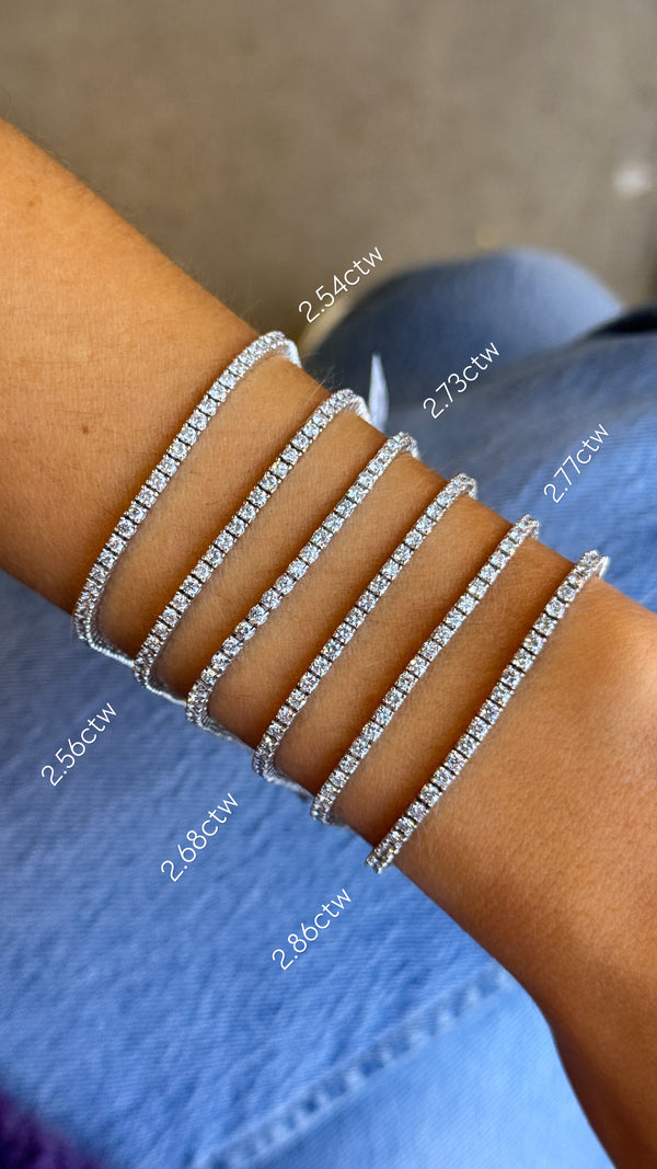 White Gold Classic Tennis Bracelet