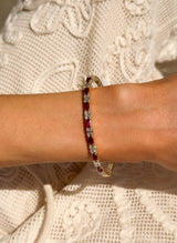 Ruby Baguette Flex Bangle