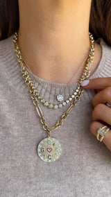 Diamond Shield Necklace