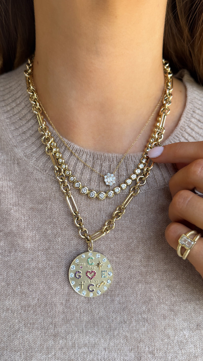 Diamond Shield Necklace