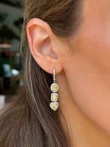 Fancy Yellow Drop Earrings
