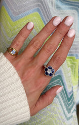 Flower Sapphire Ring