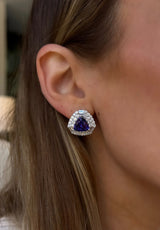Tanzanite + Diamond Earrings