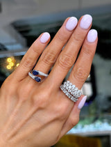 Triple Stacked Diamond Ring