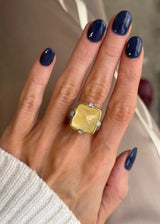 Yellow Sapphire Cocktail Ring